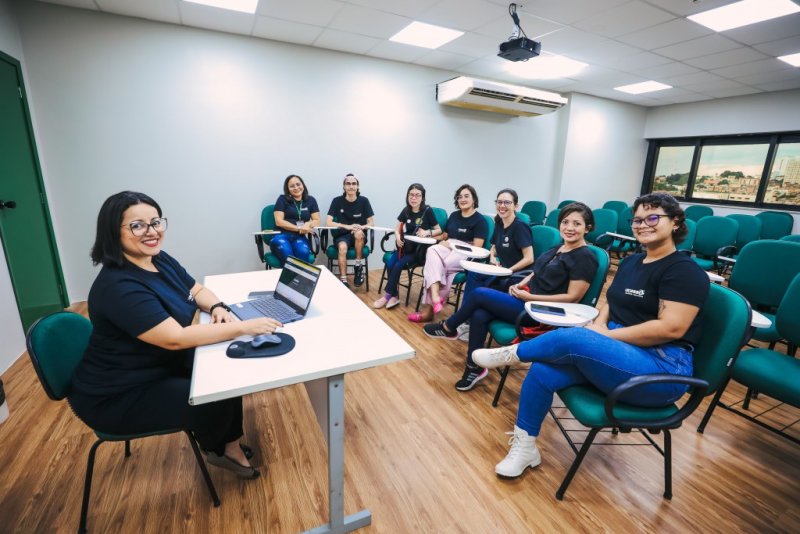 A iniciativa foi fomentada pelo projeto da UEA Mulheres e Meninas da Ciência. Foto: Érico Xavier Fapeam.