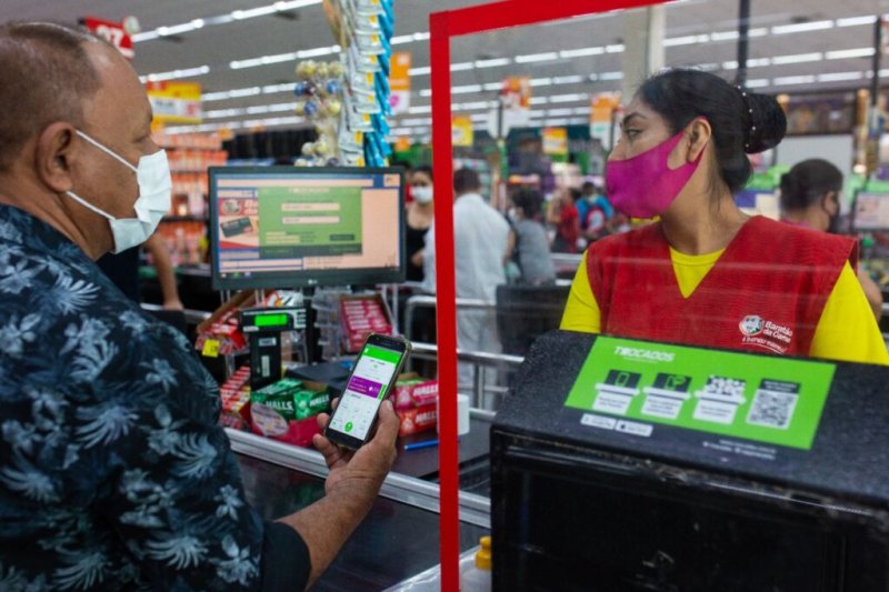O aplicativo “Trocados” promete resolver a falta de troco nos mercados. Foto: Divulgação/Trocados
