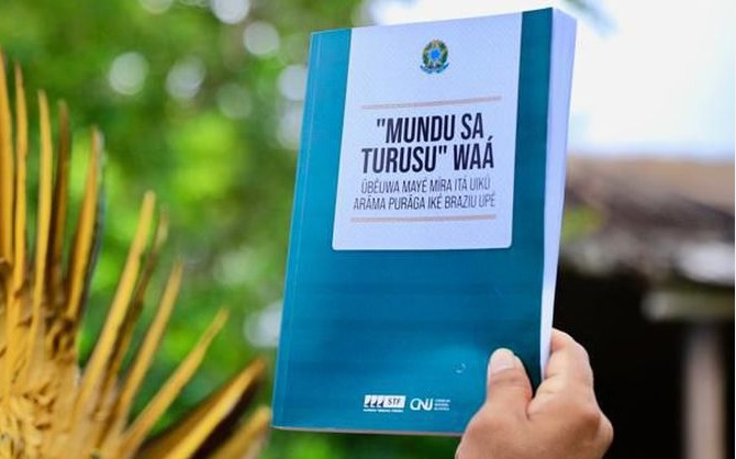 O Nheengatu é a única língua descendente do Tupi antigo viva que ainda hoje permite a comunicação entre comunidades distintas espalhadas por toda a Amazônia. Foto: Reprodução Internet.