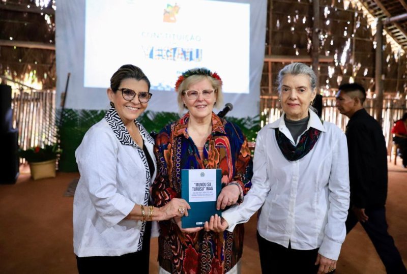 Presidente do Tribunal de Justiça do Amazonas, desembargadora Nélia Caminha; ministra Rosa Weber e ministra do STF Cármem Lúcia. Foto: Felipe Sampaio/SCO/STF.