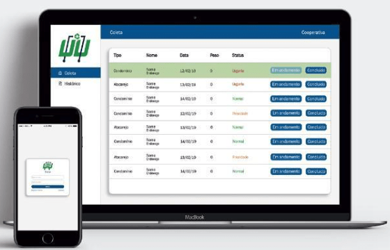 Por meio de cadastro, a plataforma integra clientes e empresas parceiras que fazem e monitoram o descarte de materiais. Ao final, o cliente recebe um certificado informando a destinação dos resíduos. Foto: Divulgação/Residuum