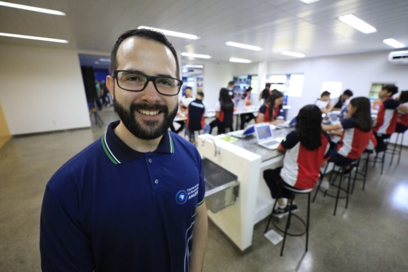 Professor Alexandre Garcia, coordenador do projeto. Foto: Alex Pazuello/ Secom.